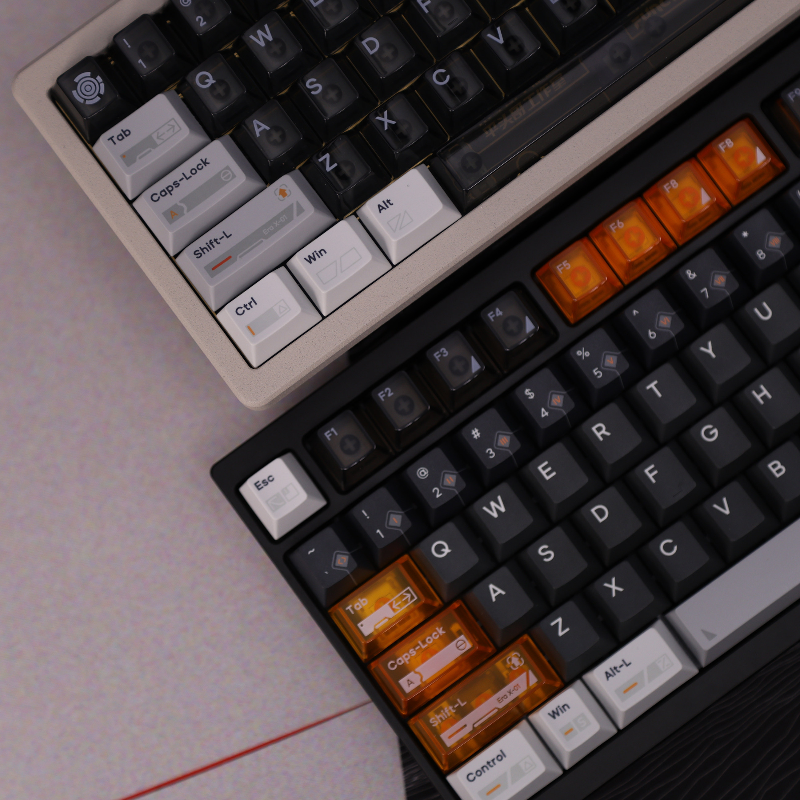 X Era PBT + PC Keycap Set – Cherry Profile Dye-Sub UV Keycaps