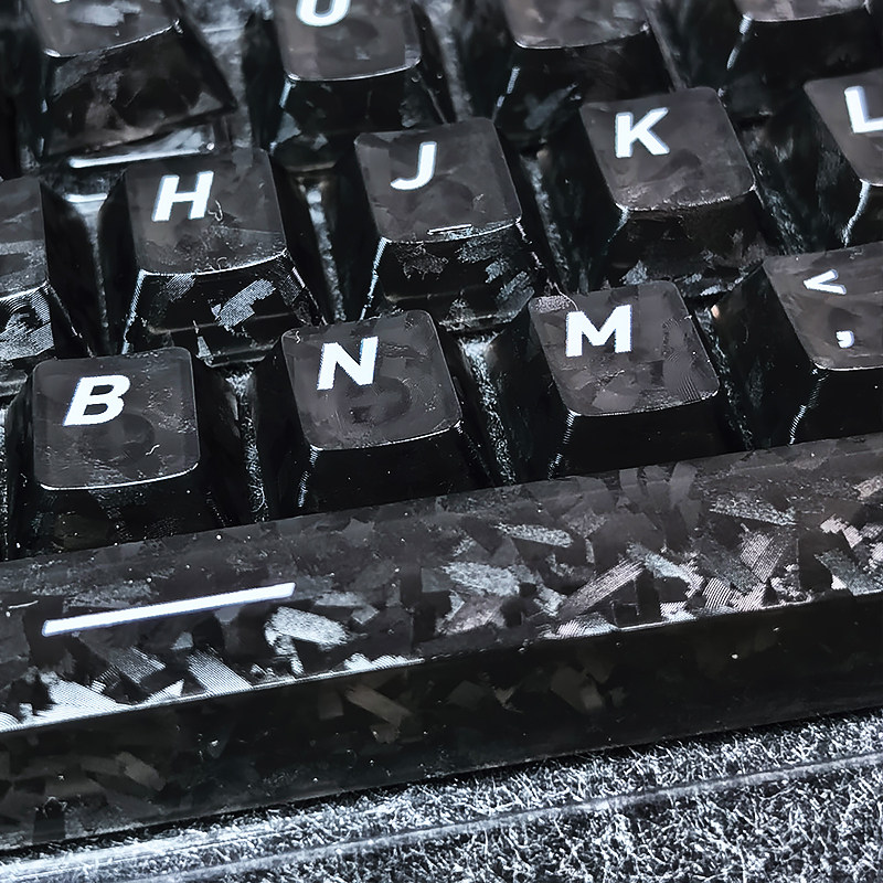 Carbon Fiber Texture PBT Keycap Set