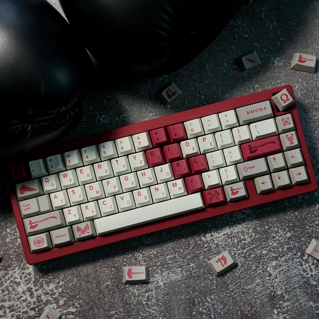 God of War Keycap Set – Cherry Profile PBT 204 Keys