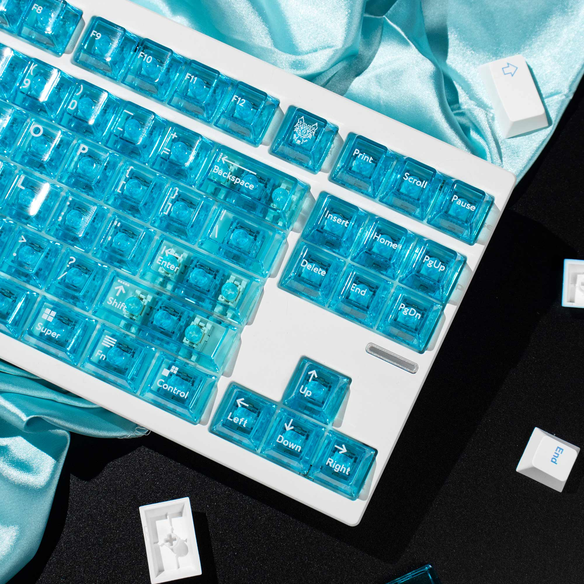 Hawaii Snow Mountain R2 Keycaps – PBT & PC (207 Keys)
