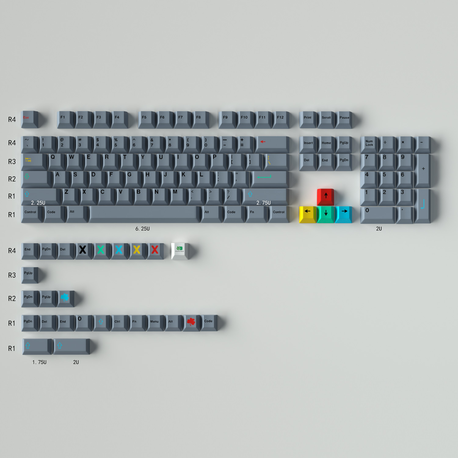 Dualshot-GMK Inspired PBT Keycap Set