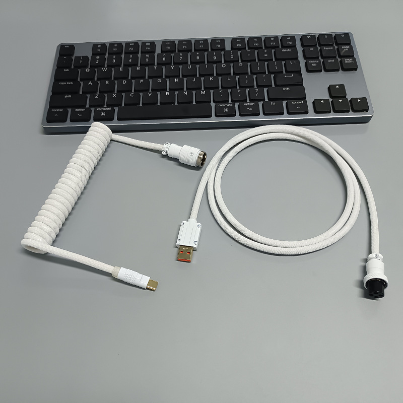 Coiled Aviator Keyboard Cable
