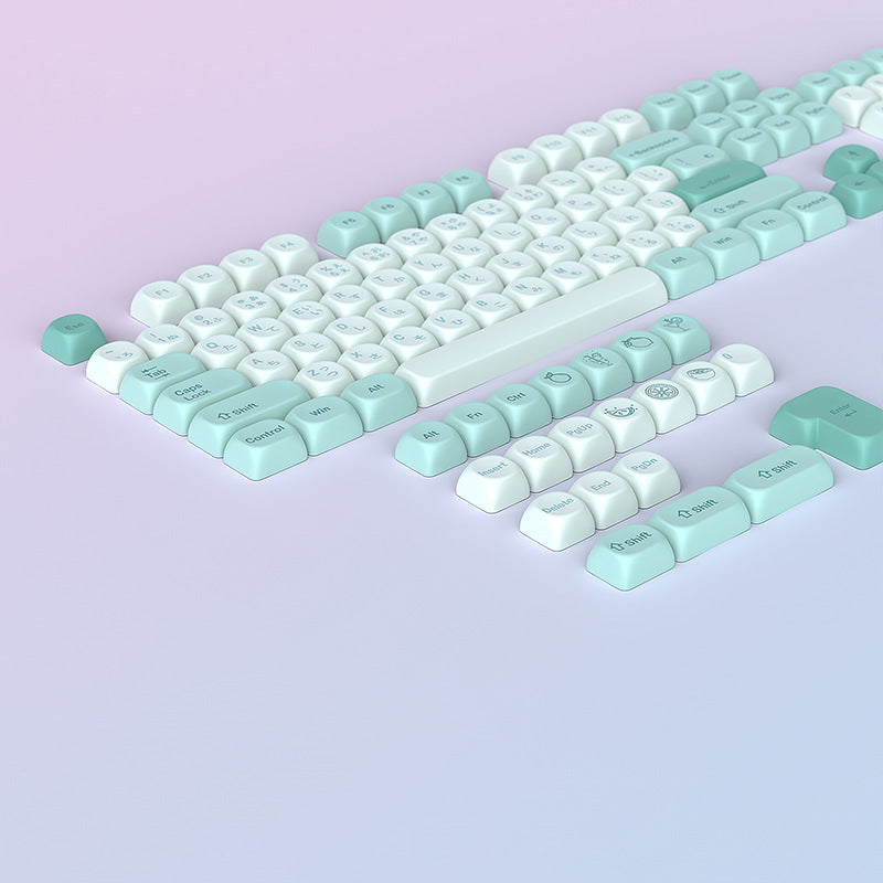 Mint Soda MOA Profile PBT Keycap Set – 125 Keys