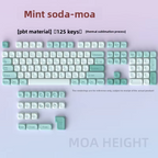 Mint Soda MOA Profile PBT Keycap Set – 125 Keys