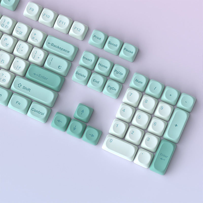 Mint Soda MOA Profile PBT Keycap Set – 125 Keys