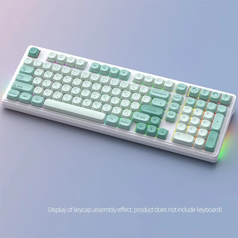 Mint Soda MOA Profile PBT Keycap Set – 125 Keys