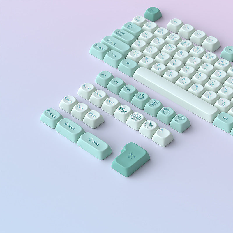 Mint Soda MOA Profile PBT Keycap Set – 125 Keys
