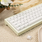 White Side-Printed Keycaps Shine Through — Glacier Double-Shot ABS Set (113 Keys)
