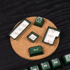 SA Profile Emerald Green Keycaps – 142-Key PBT Double-Shot Set