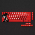 Red Samurai PBT Keycaps – Cherry Profile (73 Keys)