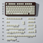 White Jade Cherry PBT Keycap Set – 162 Keys
