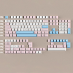 White Peach Oolong Cherry PBT PC Keycap Set – 164 Keys