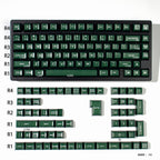 SA Profile Emerald Green Keycaps – 142-Key PBT Double-Shot Set
