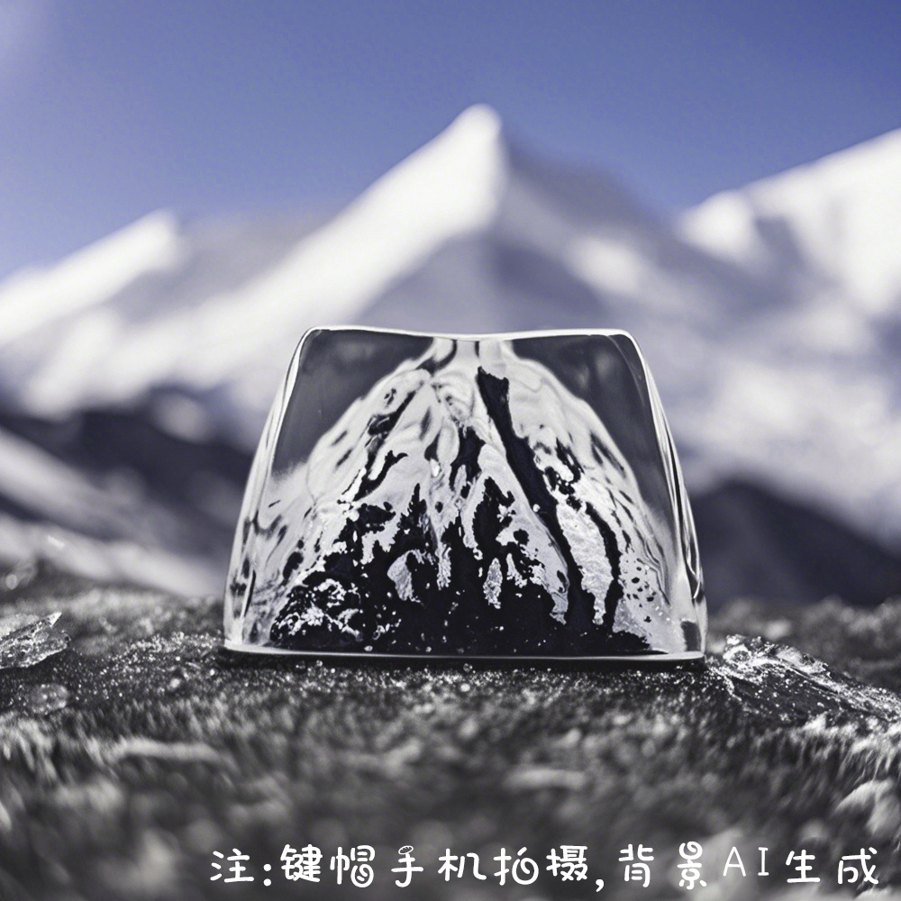 Snow Mountain Fuji Resin Artisan Keycap | Profile SA